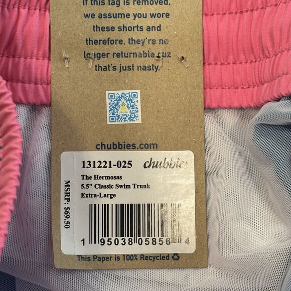 Chubbies The Hermosas 5.5” Swim Trunks Men’s Size XL NWT Summer Beach Athletic - Picture 5 of 7